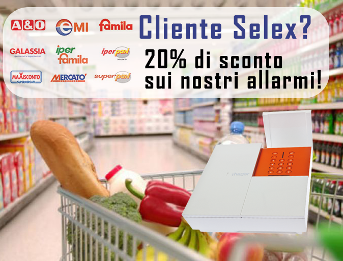 Sei cliente Selex? Hai uno sconto del 20% sull'acquisto di un allarme Logisty!